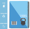 Workout Planner for Daily Fitness Tracking & Goals Setting (A5 Size, 6 x 8, Azure Blue), Men & Women Personal Home & Gym Training Diary, Log Book Journal for Weight Loss by Workout Log Gym