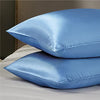 Bedsure Satin Pillowcase Standard Set of 2 - Sky Blue Silky Pillow Cases for Hair and Skin 20x26 Inches, Pillow Covers with Envelope Closure, Similar to Silk Pillow Cases, Gifts for Women Men