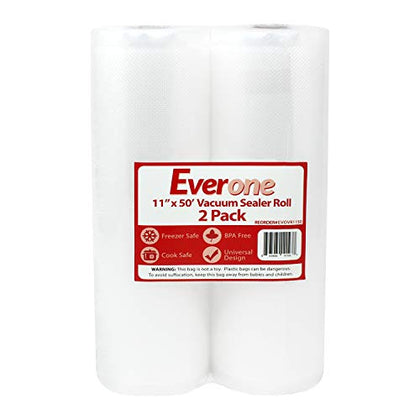 EverOne Vacuum Sealer Bag Roll for Sous Vide & Food Saver, 11