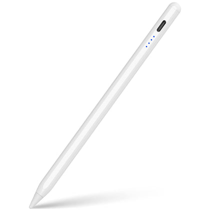 Stylus Pen for iPad, 30 Mins Quick Charging Apple Pencil with Palm Rejection & Tilt Sensitivity. iPad Pencil is Great for Students in The Classroom, Apple Pen for 2018-2023 iPad/Mini/Pro/Air (White)