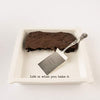 Mud Pie Brownie Baker Set, 3.35H X 13.4L X 13.1W, White
