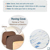 RovingCove Edge Protector for Baby (6ft Large Edge Only), Hefty-Fit Heavy-Duty Soft Foam Furniture and Fireplace Edge Bumper Guards, Desk Edge Cushion, Wall Corner Covers, 3M Adhesive, Coffee Brown