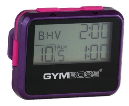 Gymboss Interval Timer and Stopwatch - Violet/Pink Metallic Gloss