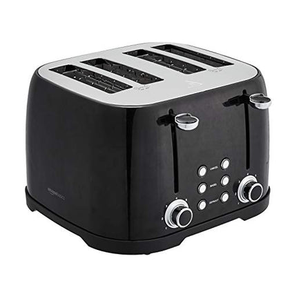 Amazon Basics 4 Slot Toaster - Black