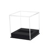 Clear Hockey Puck Display Case Acrylic Puck Display Holder Stand Box Sports Dustproof Storage Collectibles Protection Box with Base