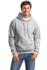 Hanes Men's Pullover EcoSmart Hooded Sweatshirt, ash, Small