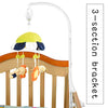 HLEEDUO 26 in Crib Mobile arm,Crib Mobile Motor,with Adjustable Volume?Baby Mobile with 3 moeds(Rotating&Music,Rotating only,Music only),Music Box Play 12 lullabies?Mobile arm for Crib