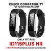 ZURURU Veryfitpro ID115Plus HR Replacement Bands for Veryfit Pro ID115Plus HR Fitness Tracker Smart Watch (Black+Black)