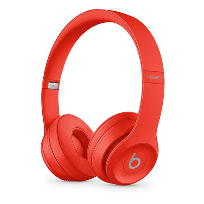 Beats Solo3 Wireless On-Ear Headphones - Apple W1 Headphone Chip, Class 1 Bluetooth, 40 Hours of Listening Time, Built-in Microphone - Red (Latest Model)