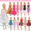 Barwa Lot 36 Items 4 Fashion Dresses 3 Casual Tops and Pants 1Outfits 4 Pcs Mini Dresses with 1 Bags 10 Shoes, 13 Accessories for 11.5 Inch Girl Doll Birthday Xmas