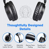 OneOdio Bluetooth Over Ear Headphones, 110 Hrs Wireless/Wired Stereo Sound Foldable Headsets with Deep Bass 50mm Neodymium Drivers for PC/Phone/Tablet - Studio Wireless Pro C, Black