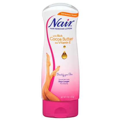 Nair Cocoa Butter with Vitamin E Lotion Hair Remover 9 oz (Pack of 12)