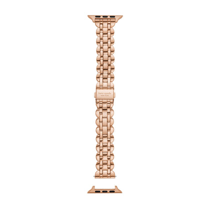 Kate Spade New York women's rose gold-tone stainless steel 42/44/45mm band for apple watch®