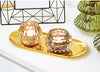 Stainless Steel Towel/ Dish Plate, Tea/ Fruit Storage Trays Cosmetics Jewelry Organizer, Gold, Oval