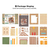 Rolife DIY Miniature House Kit Sam's Study, Tiny House Kit for Adults to Build, Mini House Making Kit with Furnitures, Halloween/Christmas Decorations/Gifts for Family and Friends (Sam's Bookstore)