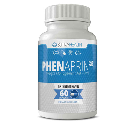 PhenAprin XR Weight Loss Diet Pills (60 Blue/White Capsules) Professional Grade Formulation with Glucomannan - Maximum Strength Appetite Suppressant for Women and Men