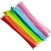 Carykon 100 PCS 12 Inch Iridescent Tinsel Stems Fuzzy Pipe Cleaners (iridescent-Mix)