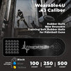 Wearable4U .43 Caliber Rubber Balls New Reusable Training Soft Rubber Balls for Paintball Guns (100 Rounds, Black)
