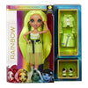 Rainbow High Karma Nichols - Neon Green Fashion Doll with 2 Doll Outfits to Mix & Match and Doll Accessories, Great Gift for Kids 6-12 Years Old