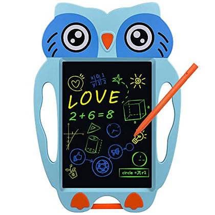 Toys for 3 -7 Years Old Boys Girls, Owl Shape LCD Writing Tablet, Stocking Stuffers for Boys,, Colorful Screen Drawing Doodle Board Writing Pad Educational Learning Toy for Toddlers