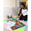 48-Piece Giant Floor Puzzle for Kids Ages 4+, Bugs and Insects Design for Classroom, Preschool, Family Time, Socializing, Learning Activity (2 x 3 Feet)