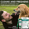 Vet's Best Dog Toothbrush & Enzymatic Toothpaste Kit - Teeth Cleaning - Made with Natural Ingredients - Reduces Plaque, Whitens Teeth, Freshens Breath - Bonus Care Guide & Finger Brush Included