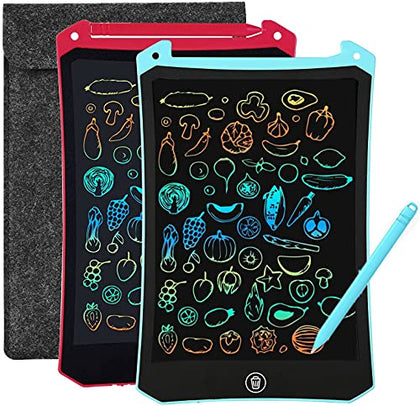 2 Pack LCD Writing Tablet for Kids Doodle Board with 2 Bag, Electronic Drawing Tablet Drawing Pads, LEYAOYAO Drawing Board Learning Educational Toddler Toy - Gift for 3-6 Years Old Boy Girl