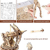 ROKR 3D Wooden Puzzles for Adults, DIY Wooden Ballista Launcher Toys Building Model Kits STEM Projects Toys for Boys/Girls