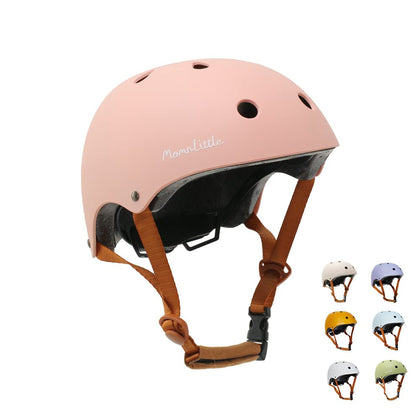 MomnLittle Kids Helmet CPSC Certified Adjustable Bike Helmet for Multi-Sports Skateboard Scooter Boys Girls (X-Small, Peach Pink)