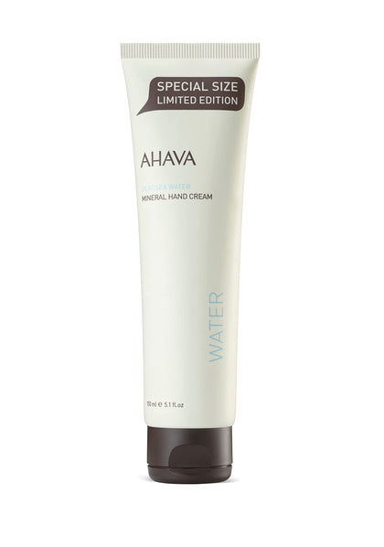 AHAVA Dead Sea Mineral Hand Cream, Original, Hand Moisturizer For Dry Cracked Hands, Light and Fast Absorbing, For All Skin Types 5.1 Fl Oz.
