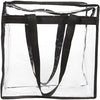 Juvale 2 Pack Clear Stadium Approved Tote Bags, 12x6x12 Large Transparent Totes with Zippers, Handles for Concerts, Sporting Events, Music Festivals, Work, School, Gym