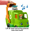 Fisher-Price Little People Musical Toddler Toy Recycling Truck Garbage Vehicle with Figure for Pretend Play Ages 1+ Years