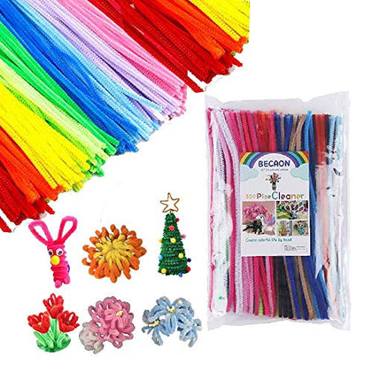 240 Pcs Pipe Cleaners - 24 Colors Value Pack Creativity Craft Chenille Stems for DIY Art and Crafts Creative Projects and Decorations for Kids and Toddlers