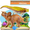 Tepsmigo Soft Dinosaur Toys for Kids 3-5, Dinosaur Toys for Kids Toddlers - 6Pack Jumbo Dinosaur Toys, Jurassic Dinosaurs T-Rex Velociraptor Triceratops..., Perfect Dinosaur Toys for Kids 3-5, 5-7