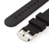 Archer Watch Straps - Silicone Quick Release Soft Rubber Replacement Watch Bands (Black, 16mm)