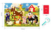I Spy Alphabet Puzzle with Flashcards and Magnifying Glass 2ft x 3ft -Large 48 Piece Farm Animals Jigsaw Floor Puzzles for Kids Ages 3-5 - Preschool ABC Puzzle for Toddlers- Puzzle with Letters