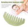 Janedream Jade Stone Massage Comb Traditional Natural Jade Massager Acupuncture Head Therapy Trigger Point Treatment