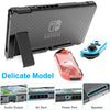 HEYSTOP Switch Case and Switch Screen Protector Compatible with Nintendo Switch, Dockable Soft TPU Switch Protective Case Cover with Switch accessories, 6 Thumb Grip Caps for Nintendo Switch Console