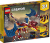 LEGO Creator 3in1 Fire Dragon 31102 Building Kit, Cool Buildable Toy for Kids (234 Pieces)