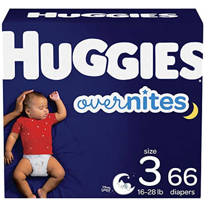 Huggies Overnites Diapers, Size 3