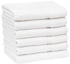 GOLD TEXTILES 12 Pcs New White (20x40 Inches) Cotton Blend Terry Bath Towels Salon/Gym Towels Light Weight Fast Drying