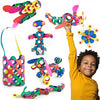 Clixo Rainbow 42 Piece Pack - Flexible, Durable, Imagination-Boosting Magnetic Building Toy- Modern, Modular Designs for Hours of STEM Play. A Multi-Sensory Magnet Toy, Travel Friendly. Ages 4-99