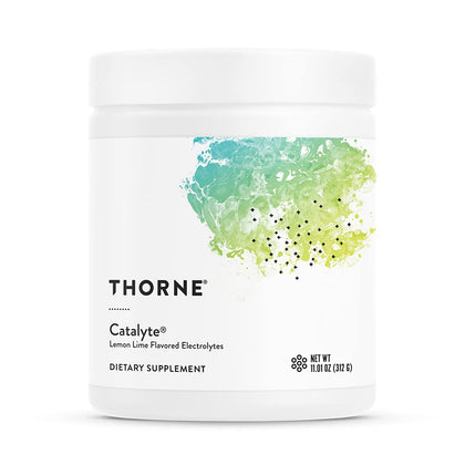THORNE Catalyte - Electrolyte Replenishment and Energy Restoration Supplement - No Artificial Sweeteners - NSF Certified for Sport- Lemon Lime - 11.01 Oz