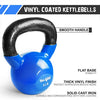 Yes4All Vinyl Coated Kettlebell Weights Set - Great for Full Body Workout and Strength Training - Vinyl Kettlebell 5 lbs, Dark Blue