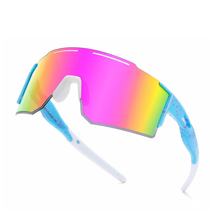 YUNBLL&KO Sports Viper Sunglasses for Men Women, UV400 Polarized Baseball Fishing Running Cycling