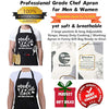 Saukore Funny Aprons for Women Men, Novelty Kitchen Cooking Apron with 2 Pockets, Cute Baking Gifts for Bakers - Birthday Housewarming Christmas Apron Gifts for Mom Wife Sister Grandma