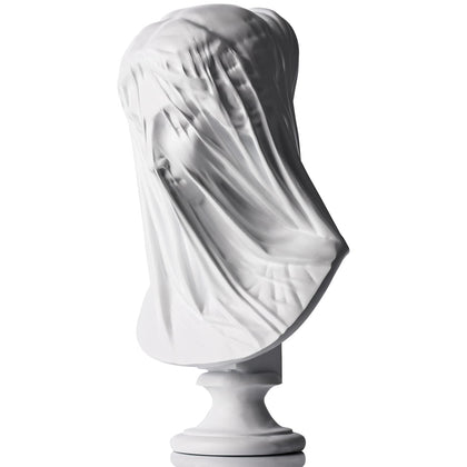 13 Inch Veiled Lady Bust Greek Goddess Statue,Large Classic Roman Bust Greek Mythology Decor Gifts,Veiled Lady Bust Sculpture for Home Decor,Used for Sketch Practice Aesthetics Statues and Sculptures