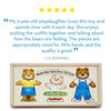 Melissa & Doug Mix 'n Match Wooden Bear Family Dress-Up Puzzle With Storage Case (45 pcs) - Wooden Teddy Bear Puzzle, Sorting And Matching Puzzles For Toddlers Ages 3+
