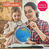Illuminated Globe of the World with Stand | World Globe for Kids Learning with Build in LED Night Light | Light Up Earth Globe for Children | 8 Globe for Home, Desk, Classroom