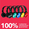 Kids Headphones Bulk 5 Pack, Student On Ear Color Varieties, Comfy Swivel Earphones for Classroom, Library, School, Airplane, for Online Learning and Travel, Noise Stereo Sound 3.5mm Jack (Colorful)